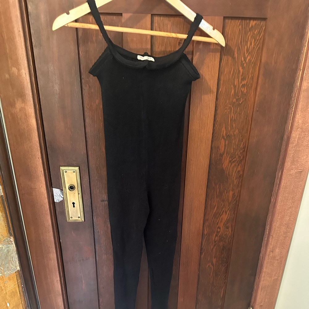 Free People Black Knit Leotard
